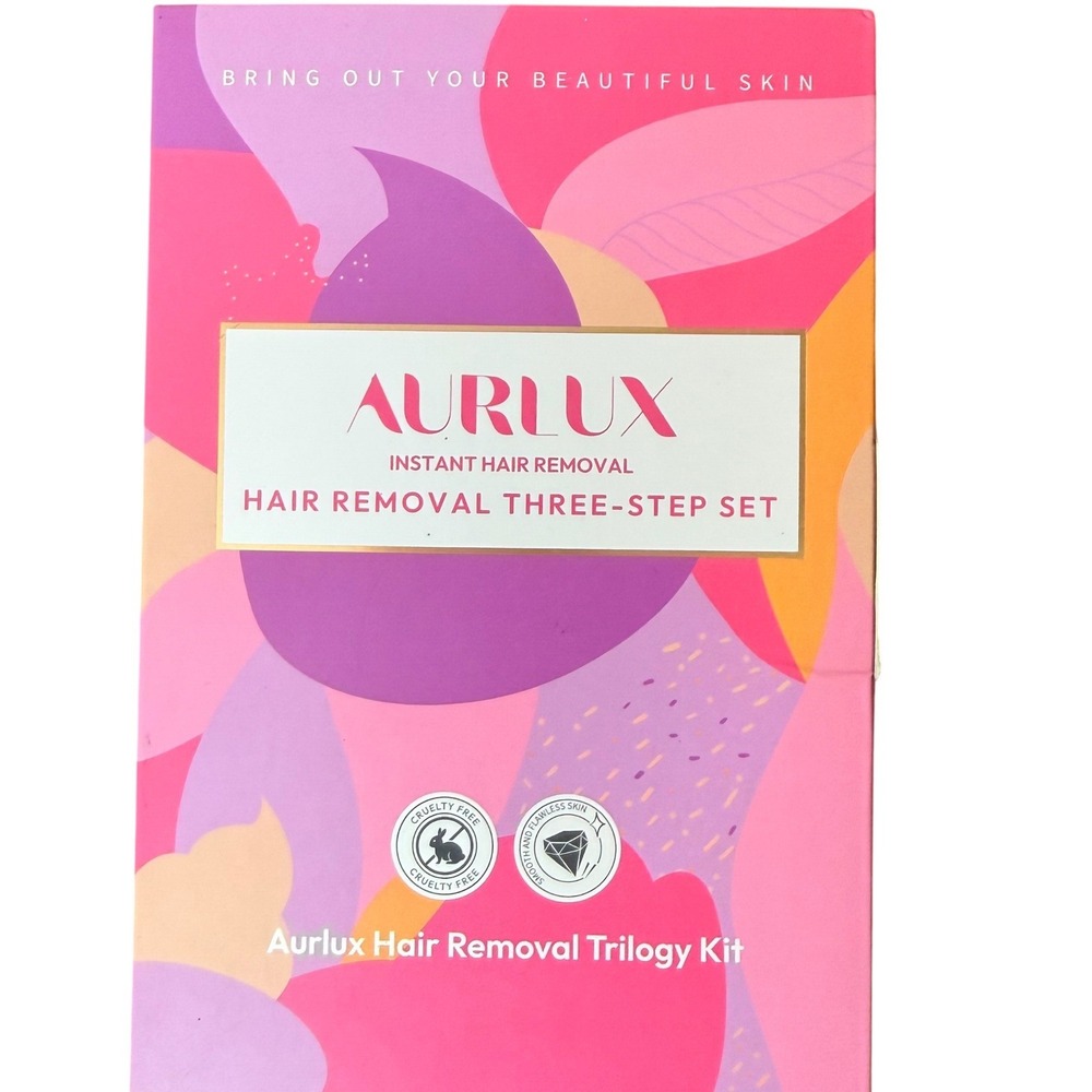 Aurlux Instant Hair‎ Removal Trilogy Three-Step Set Kit New Exp 2028-2029